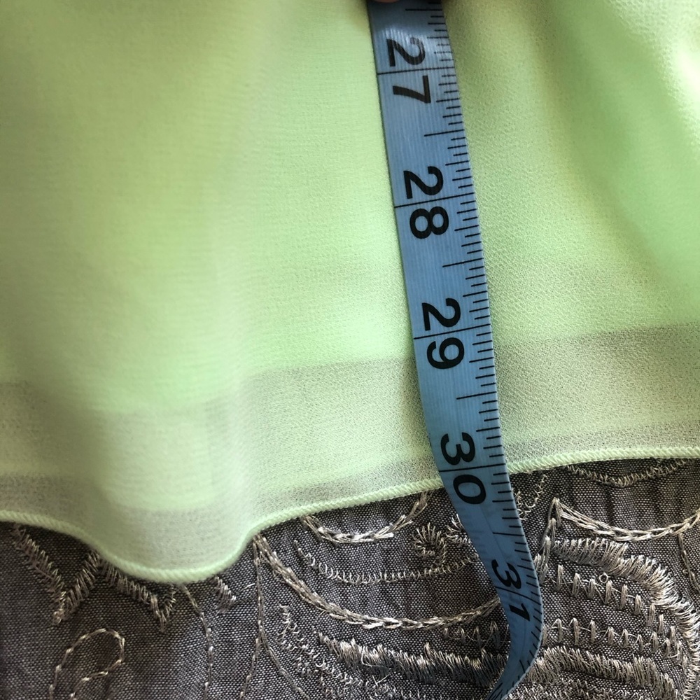 Marciano Mint Color Off the Shoulder Ruffle Dress - Picture 7 of 9
